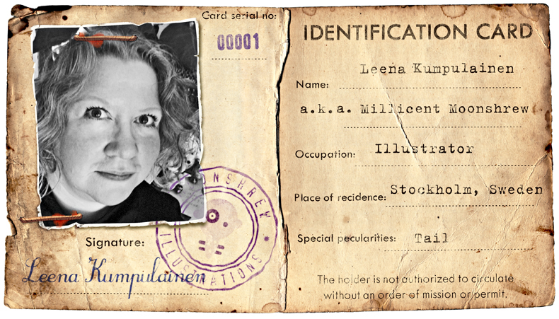 Leena-Kumpulainen-Moonshrew-Illustration-vintage-photo-ID-card-illustration-2022